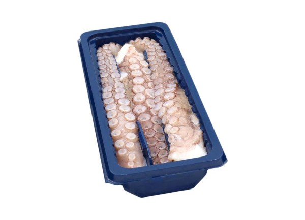 Pulpo (Oktopus) Tentakeln roh, IQF 400g Schale, ohne Glasur