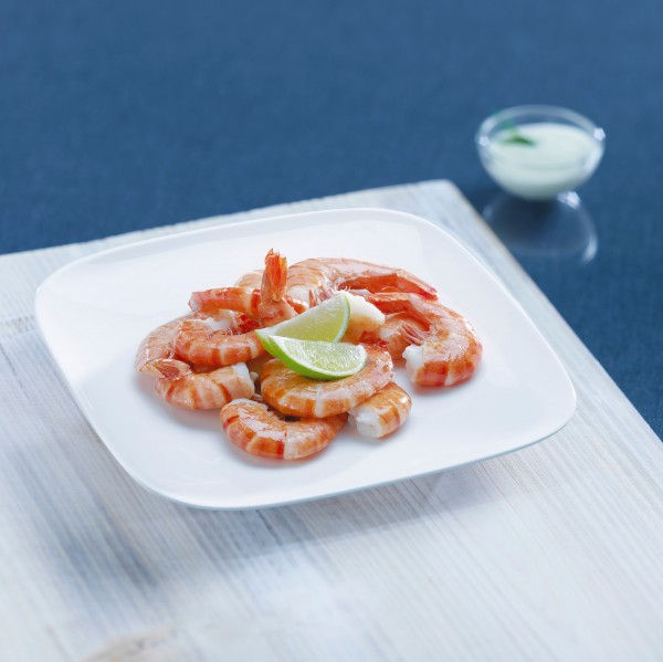 Riesengarnelen Seawater Black Tiger "Easy peel", 6-8, ohne Kopf, mit Schale, 20% Glasur